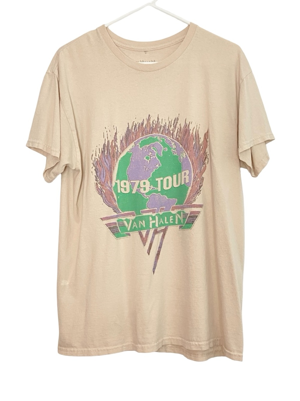 Van Halen Tee Mens Size Large Unisex Graphic Print Band Tshirt Retro